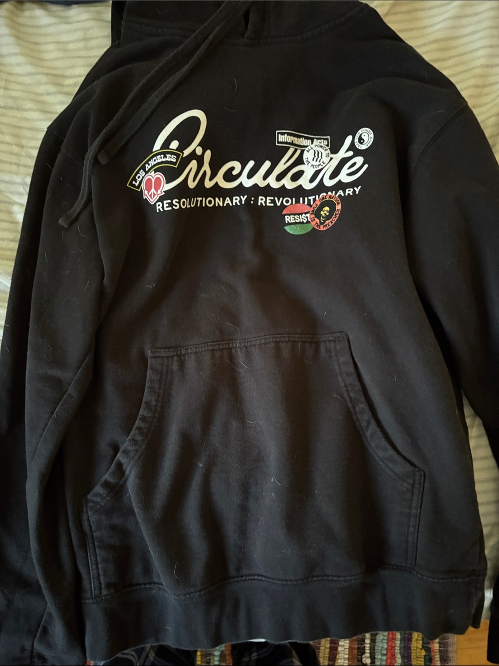 Black Zip-Up Hoodie for Men